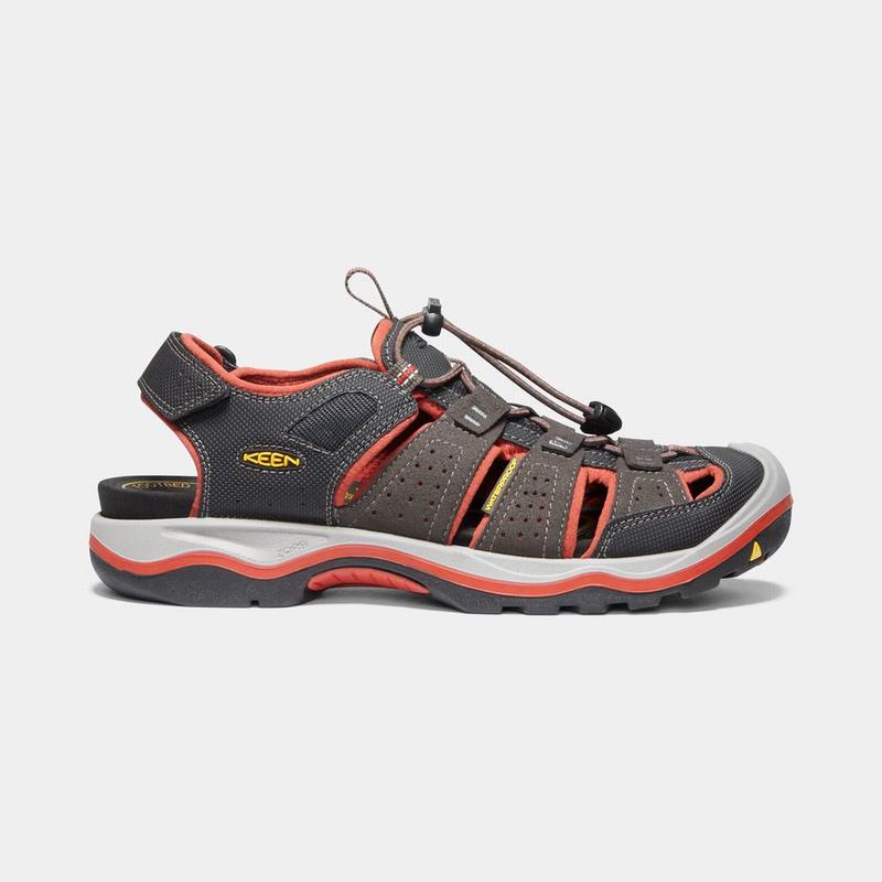 Sandalias Trekking Keen Rialto II H2 Para Hombre Marrom/Naranjas - Sandalias Keen Mexico (619053-QGJ